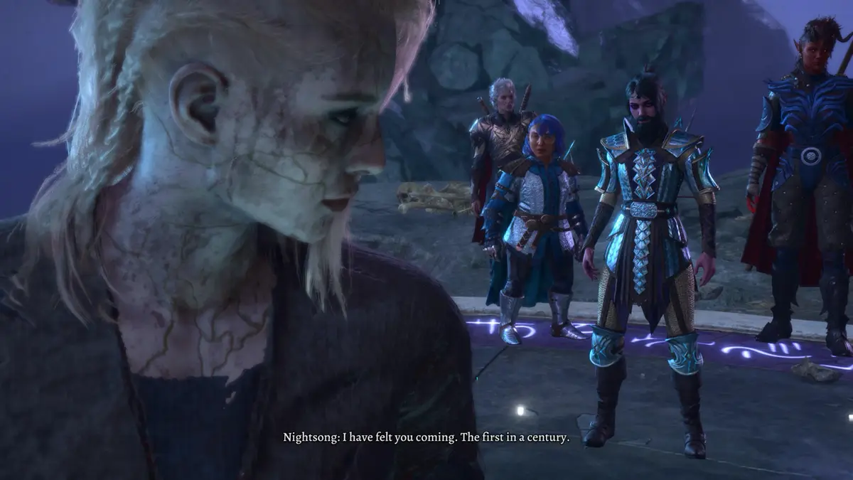Giving Shadowheart a beard made the Nightsong cutscene way more entertaining!