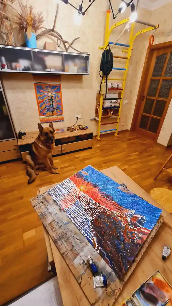My Loyal Dog: The Perfect Painting Companion
