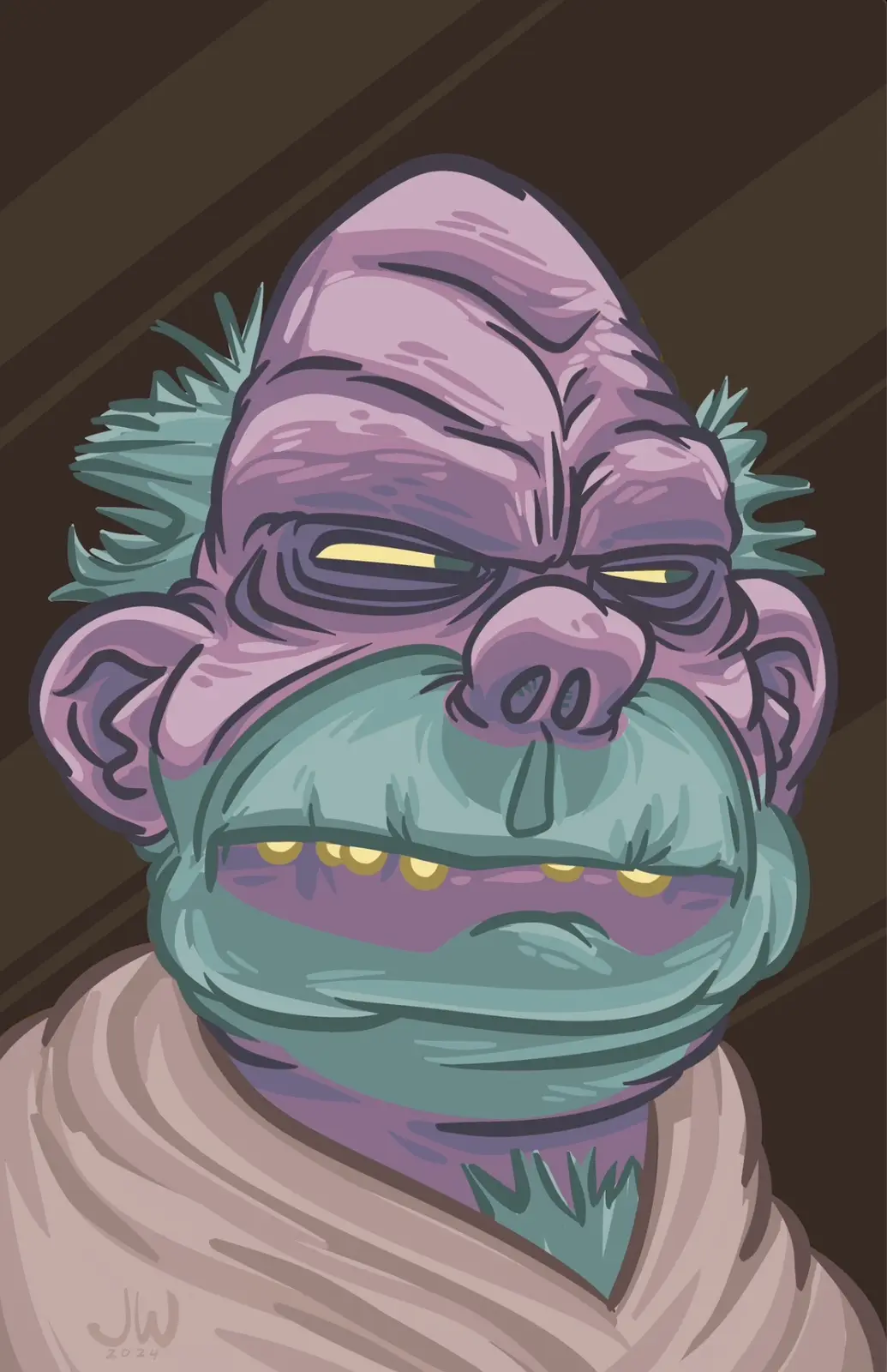 The suspicious guy: a digital masterpiece by yours truly.