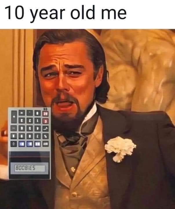A still image of Leonardo DiCaprio from the movie 'The Wolf of Wall Street' looking distressed, with a calculator…