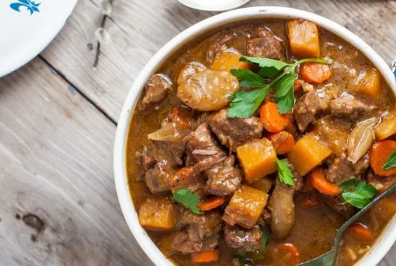 Hearty Beef Stew Loaded with Root Vegetables