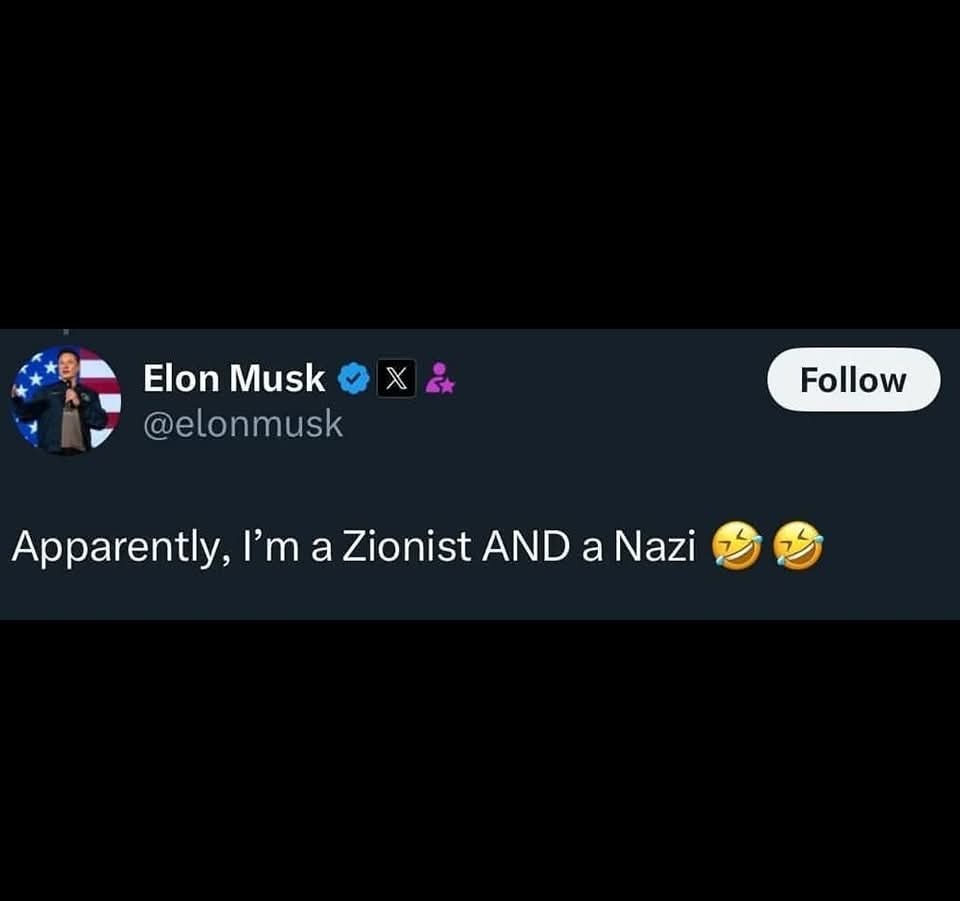 A screenshot of a tweet from Elon Musk's verified X account, showing his profile picture, name, handle, and a tweet that…