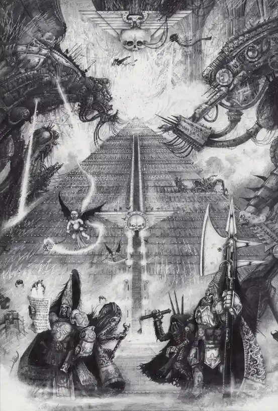 John Blanche's custodes and the golden throne