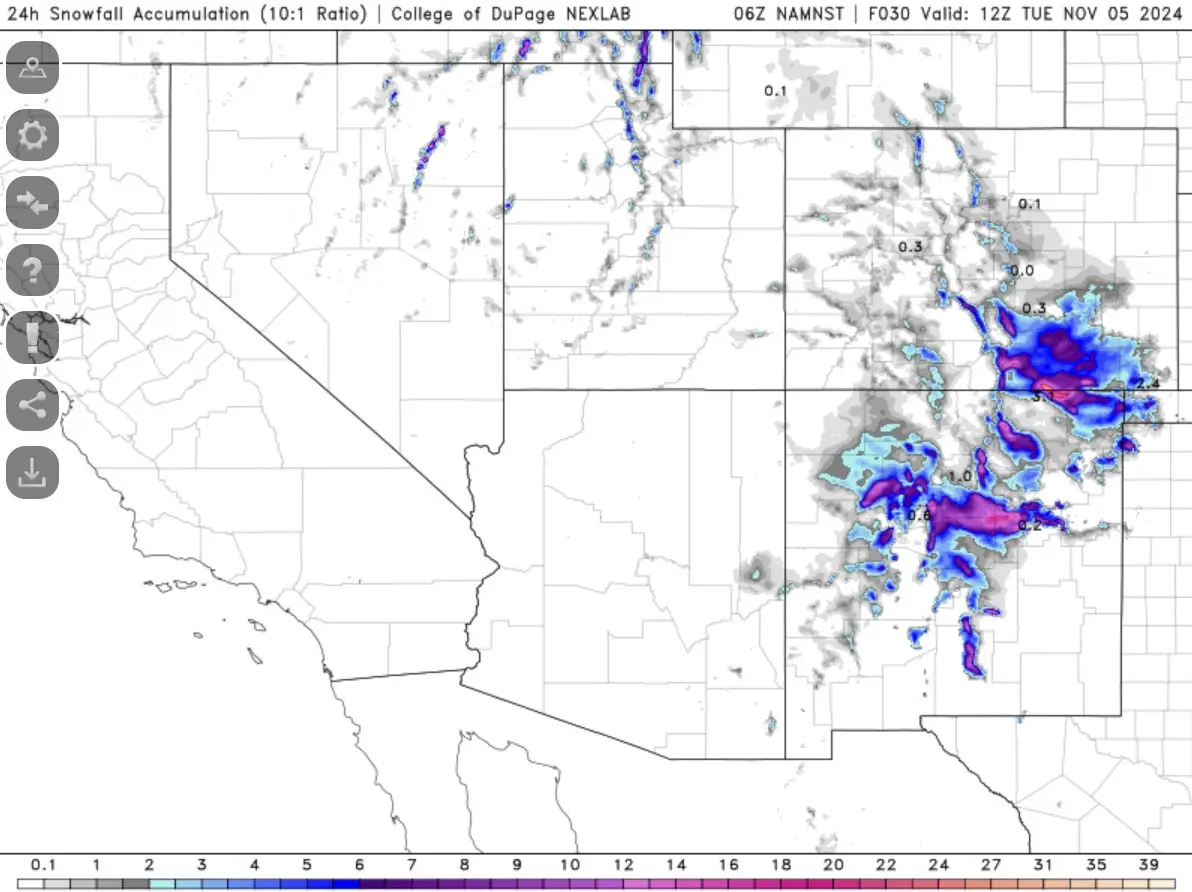 Weather Update for Central New Mexico: November 4, 2024