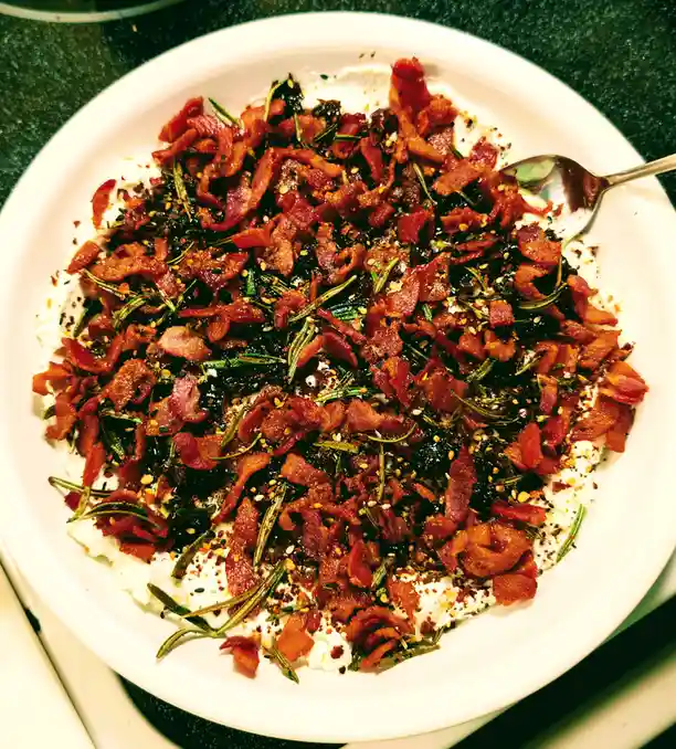 Deliciously Indulgent: Whipped Goat Cheese with Bacon and Dates!