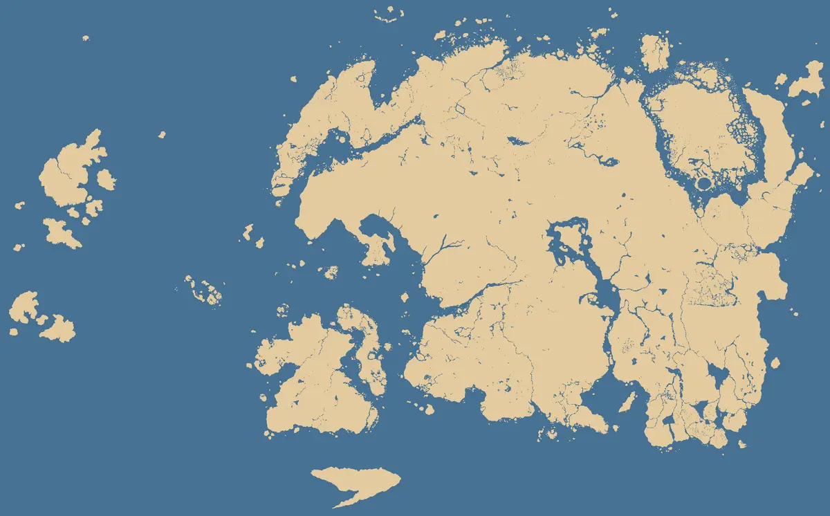 a stylized map of scandinavia with beige landmasses and blue water, showing the countries of norway, sweden, denmark, and…