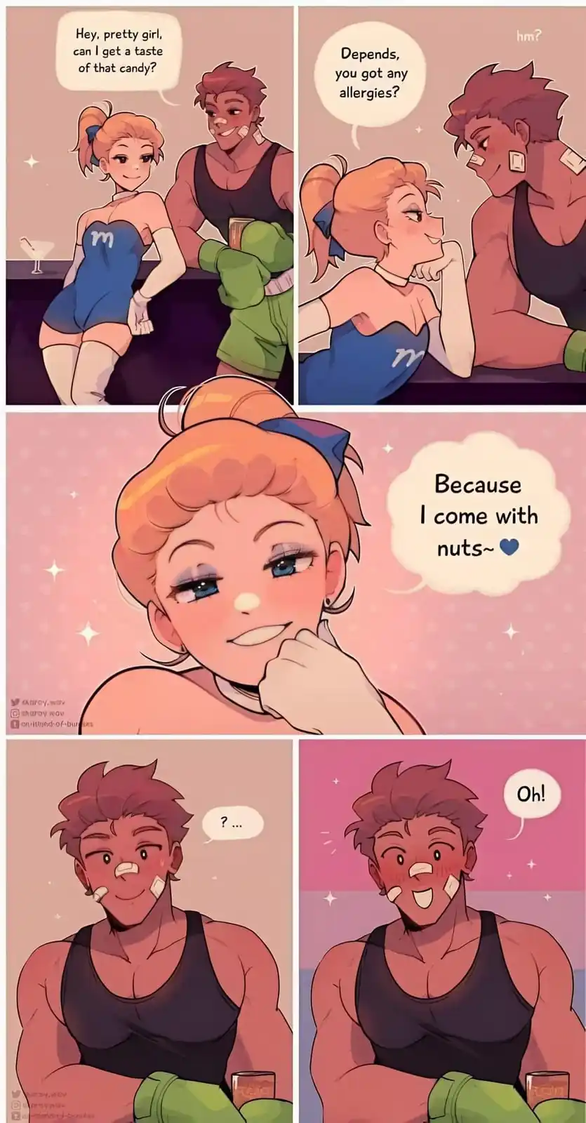 Even a lady appreciates a little acorn affection