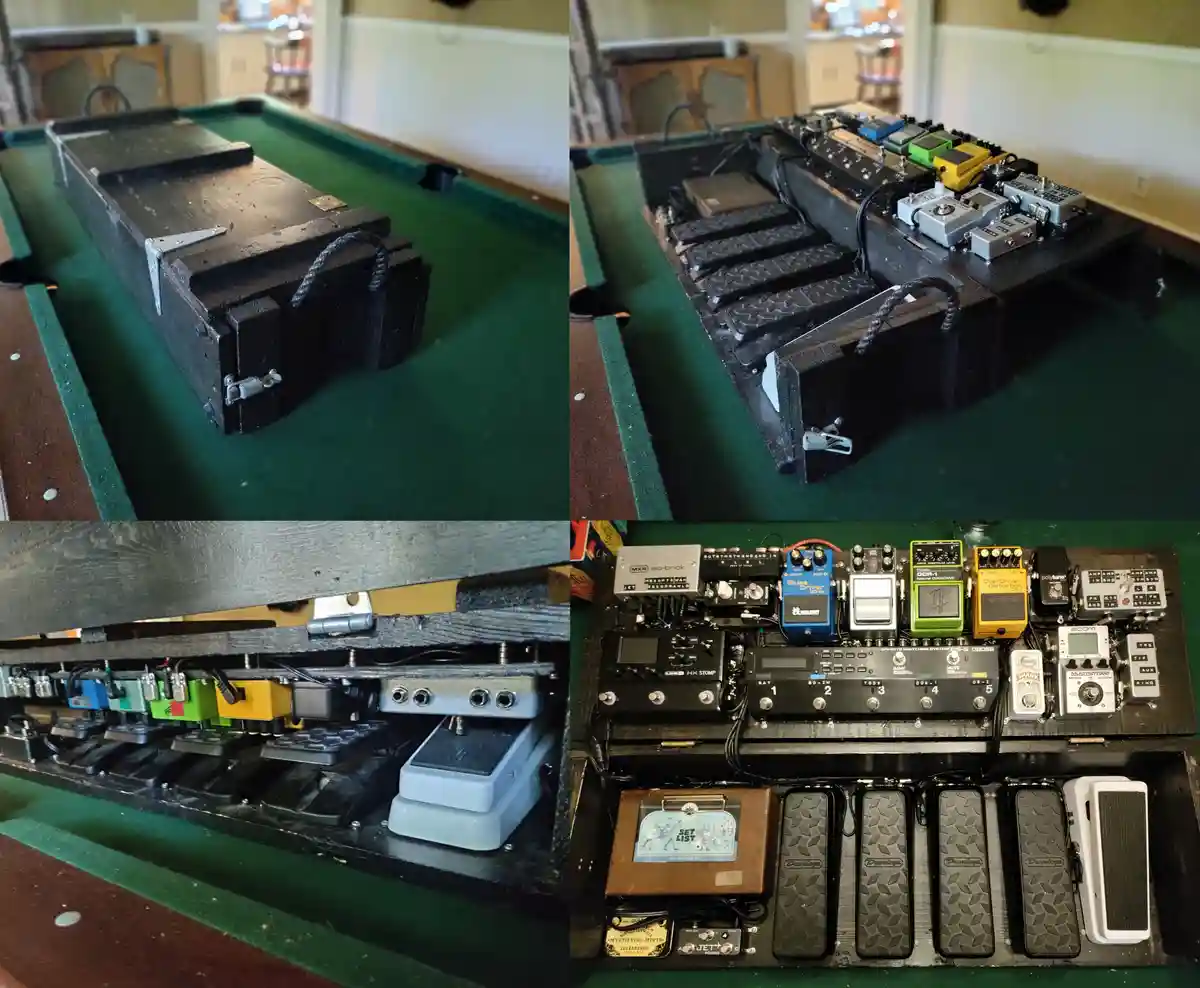 Pedal to the metal with a howitzer ammo crate pedalboard!