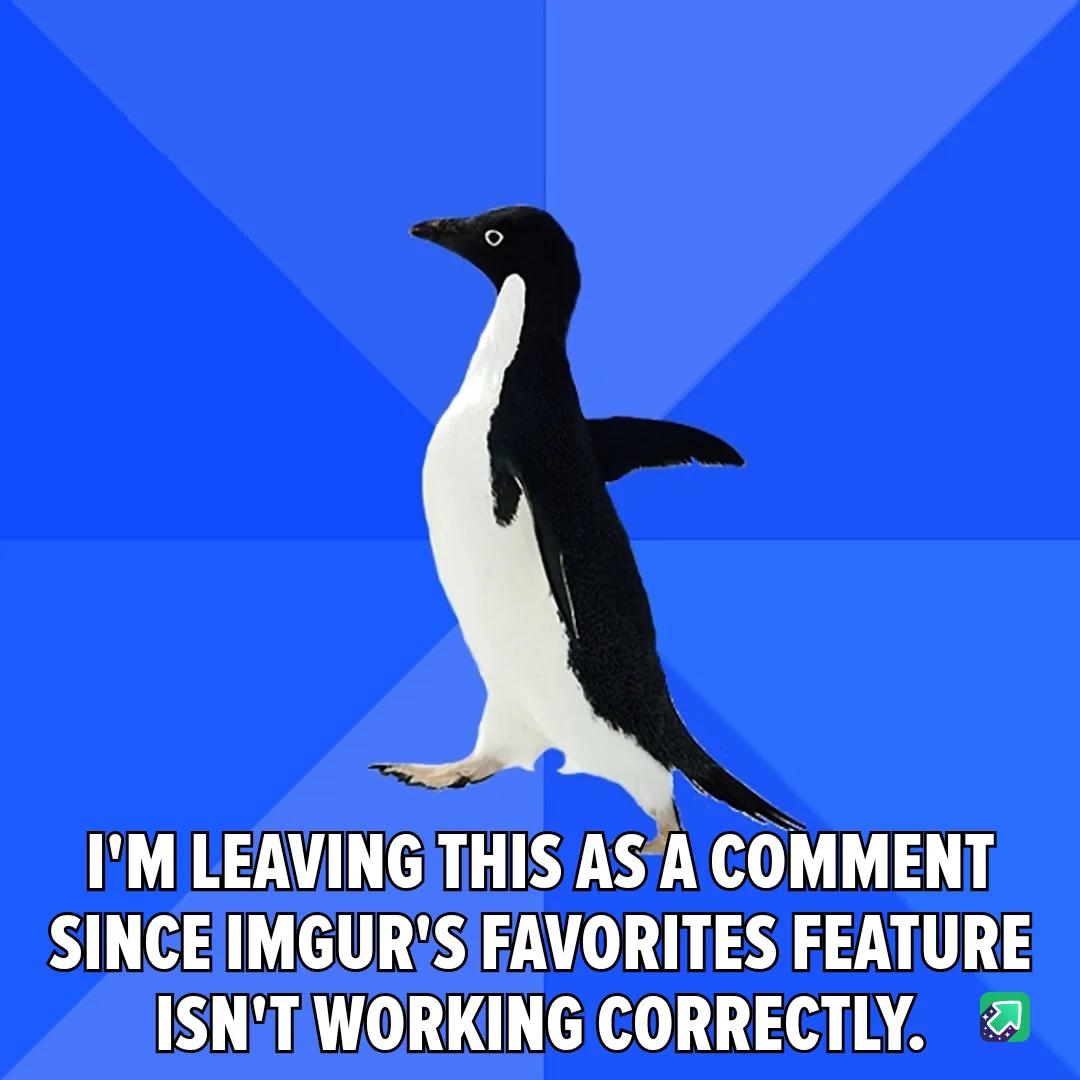 A black-and-white penguin stands against a blue geometric background, with bold white text overlaid at the bottom stating…