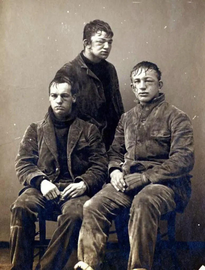 Princeton Sophomores Battling It Out in a Snowball War, 1893