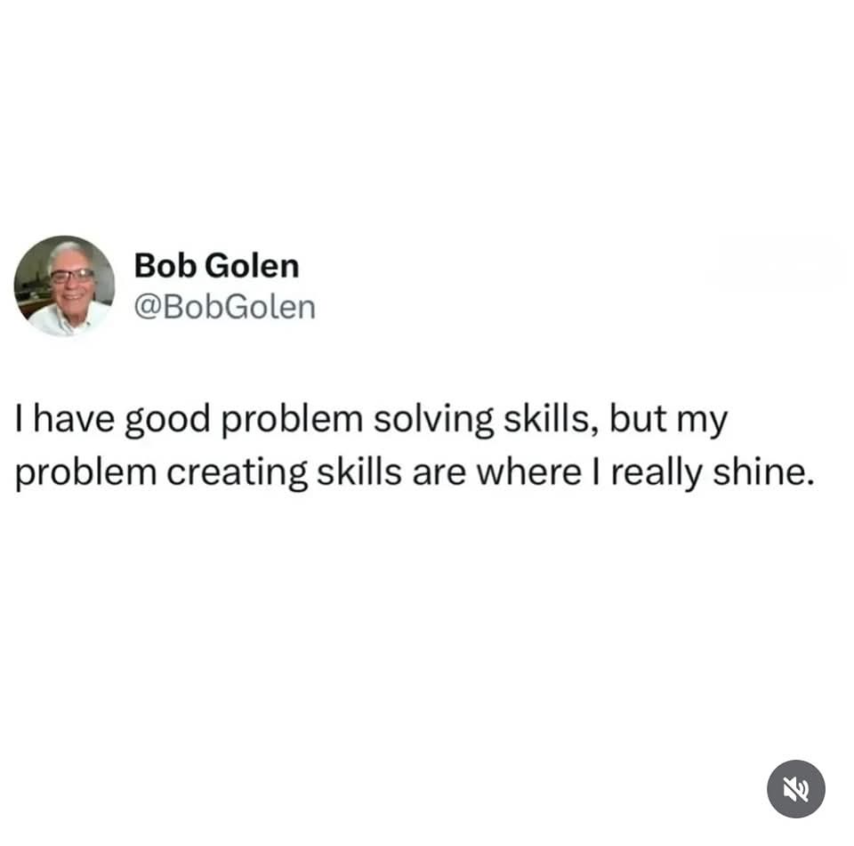 A screenshot of a tweet from Bob Golen (@BobGolen) showing his smiling profile picture. The tweet text reads: 'I have good…