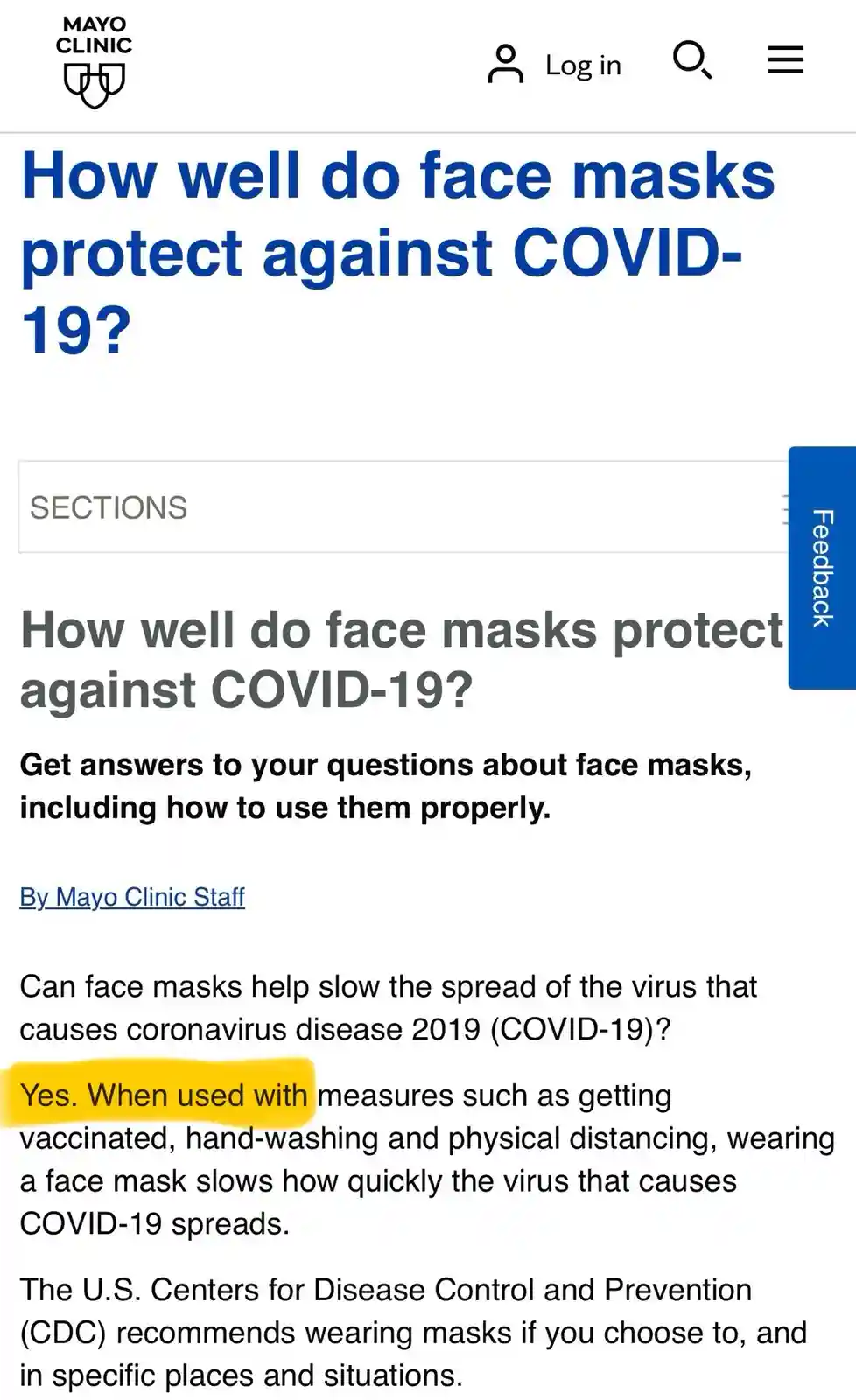 Mayo Clinic's Take on Mask Guidelines