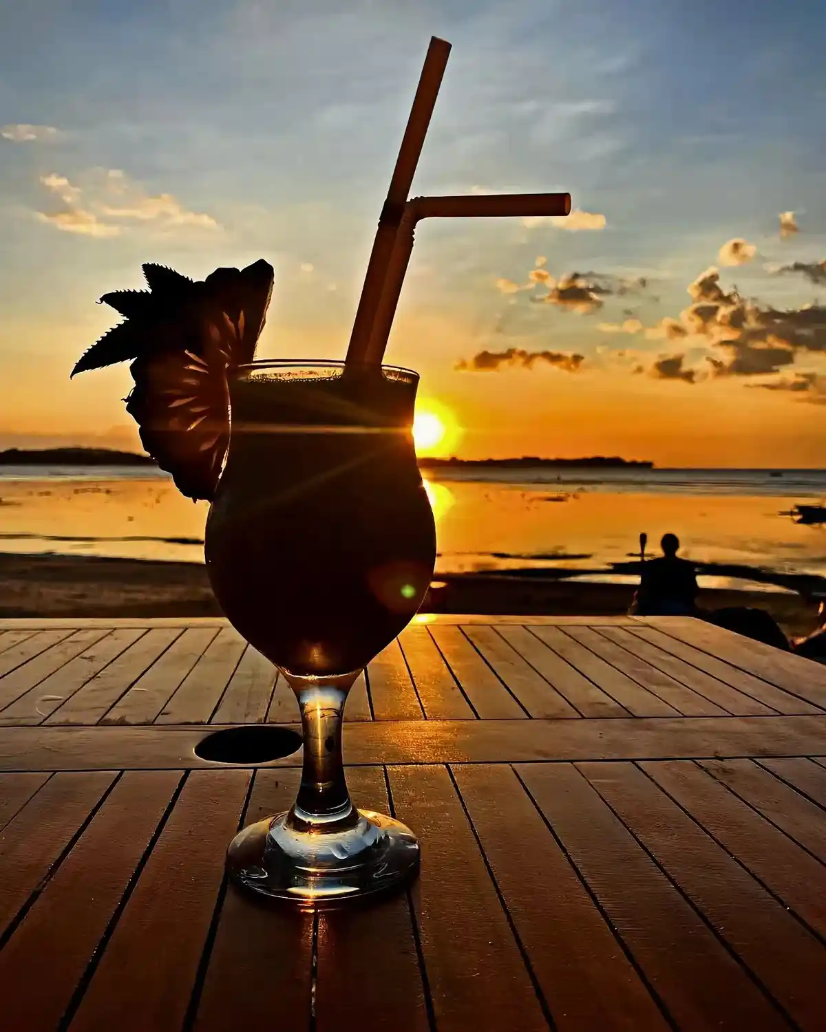 Enjoying sunset sips?