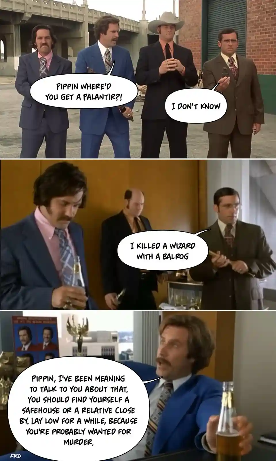 This three-panel meme features characters from 'The Office' and 'The Big Lebowski' in a humorous crossover. The top panel…