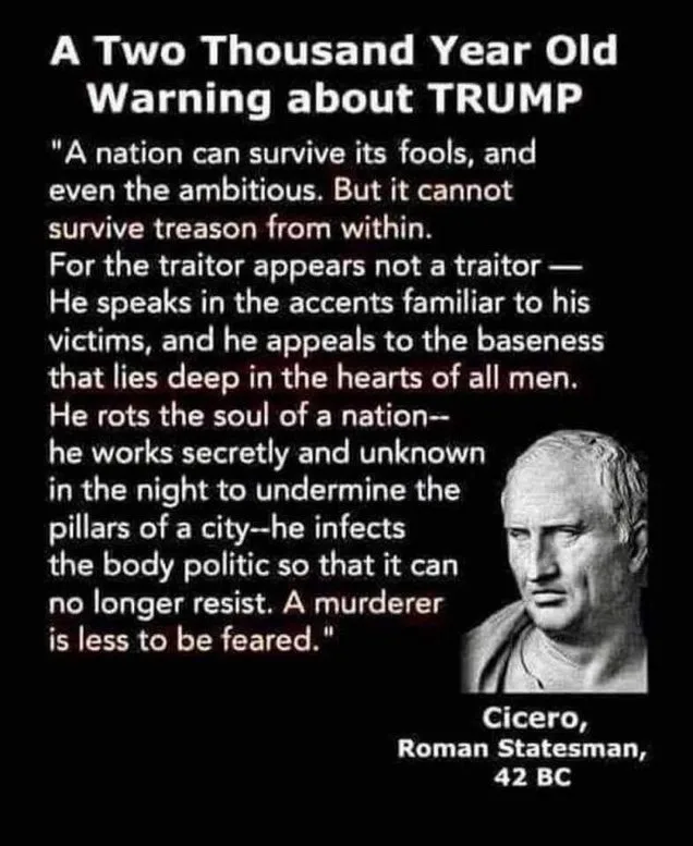 Cicero's Timeless Warning: A Lesson for Our Times