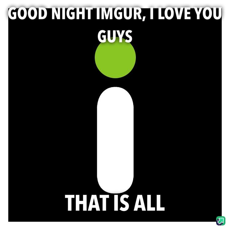 The image displays a minimalist black background with a large white lowercase letter 'i' and a green dot above it…