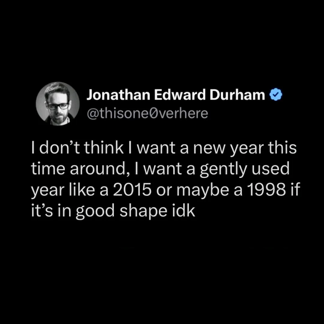 A screenshot of a tweet by Jonathan Edward Durham (@thisone0verhere) with a black background and white text. The tweet…