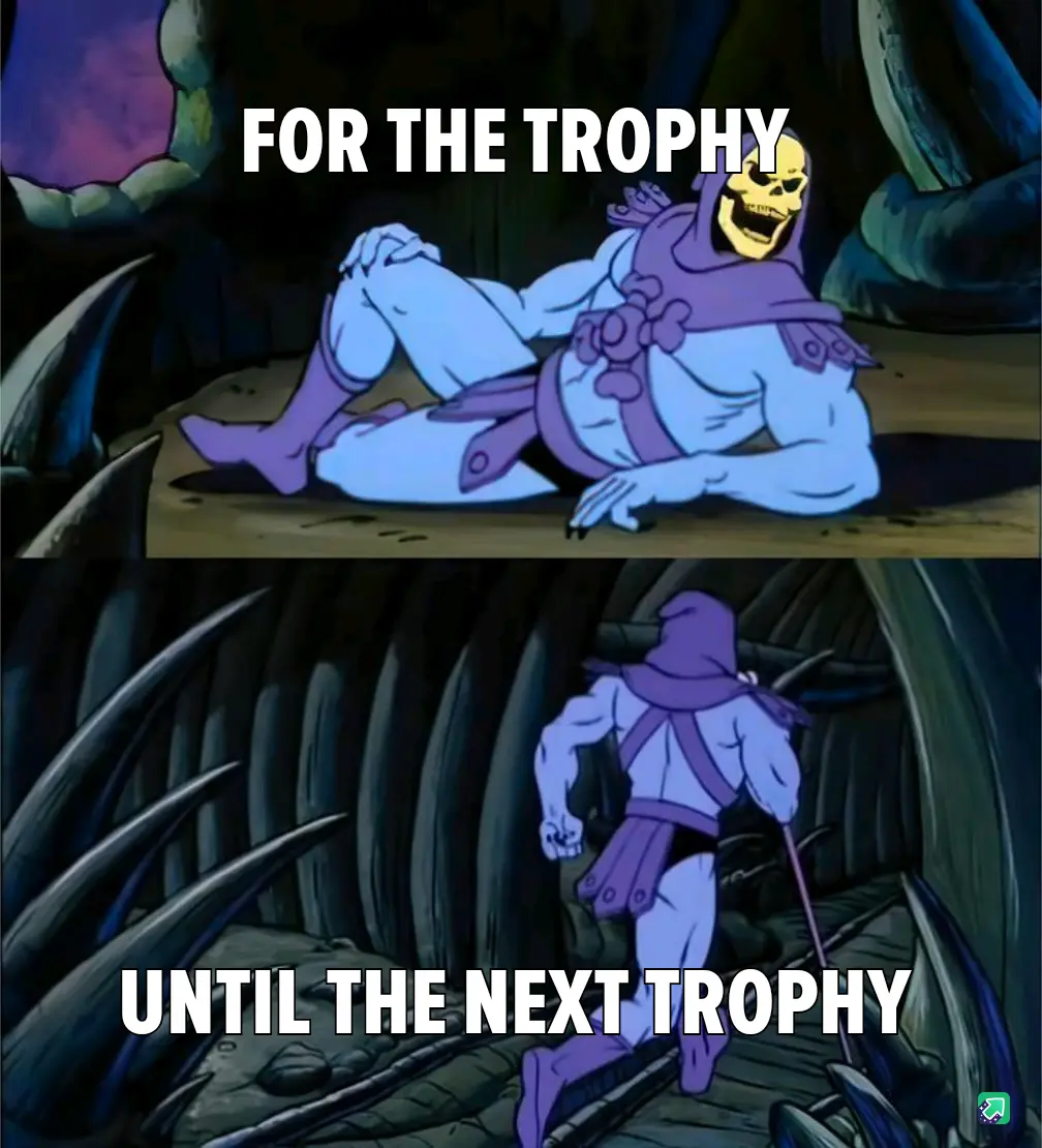 The image is a two-panel meme featuring the animated character Skeletor from 'He-Man and the Masters of the Universe'. In…