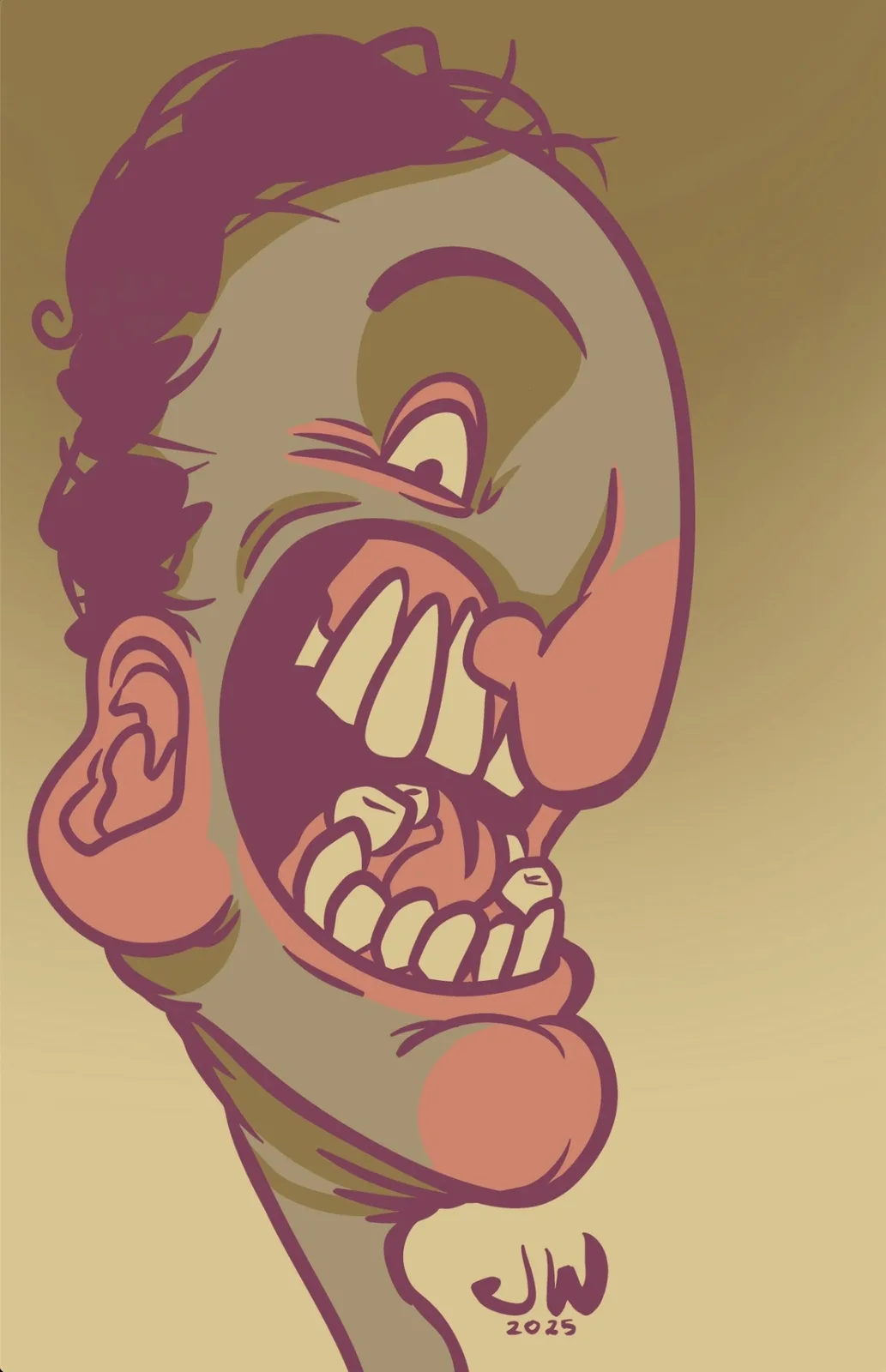 Snarl: A digital masterpiece created by yours truly.