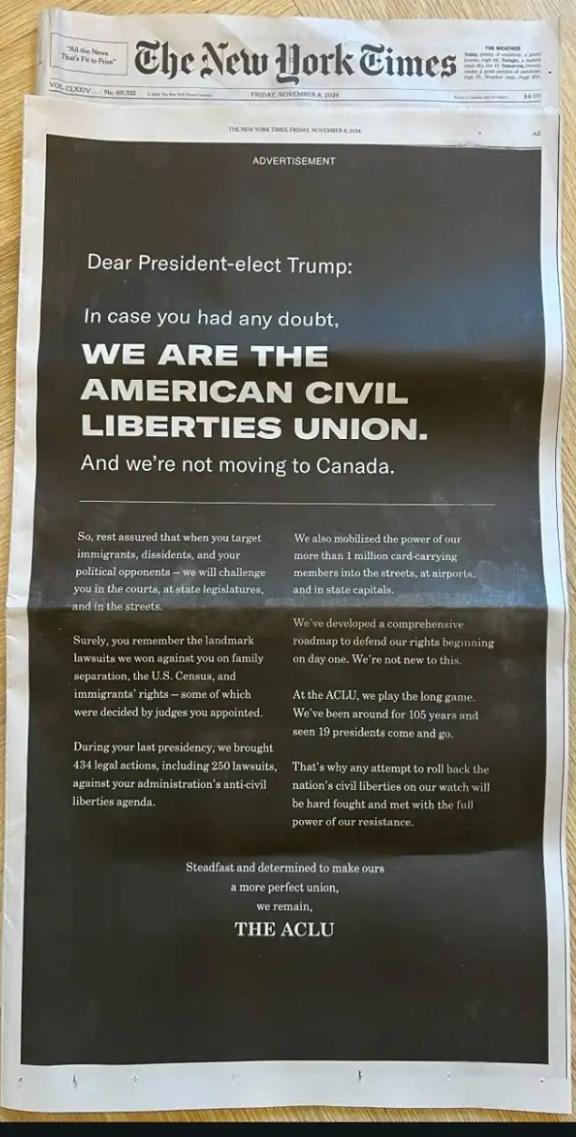 The ACLU is Raising Its Voice!
