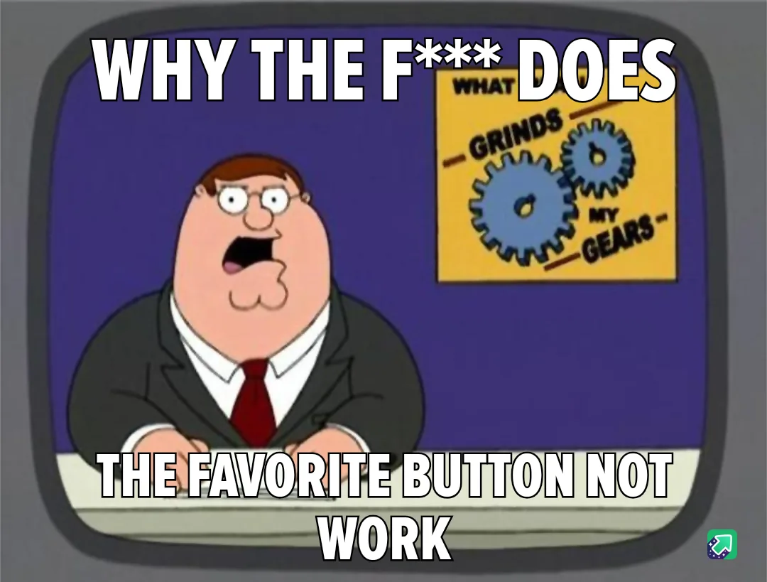 A cartoon man in a suit and red tie sits at a desk with a shocked expression, framed as if on a TV screen. Behind him, a…