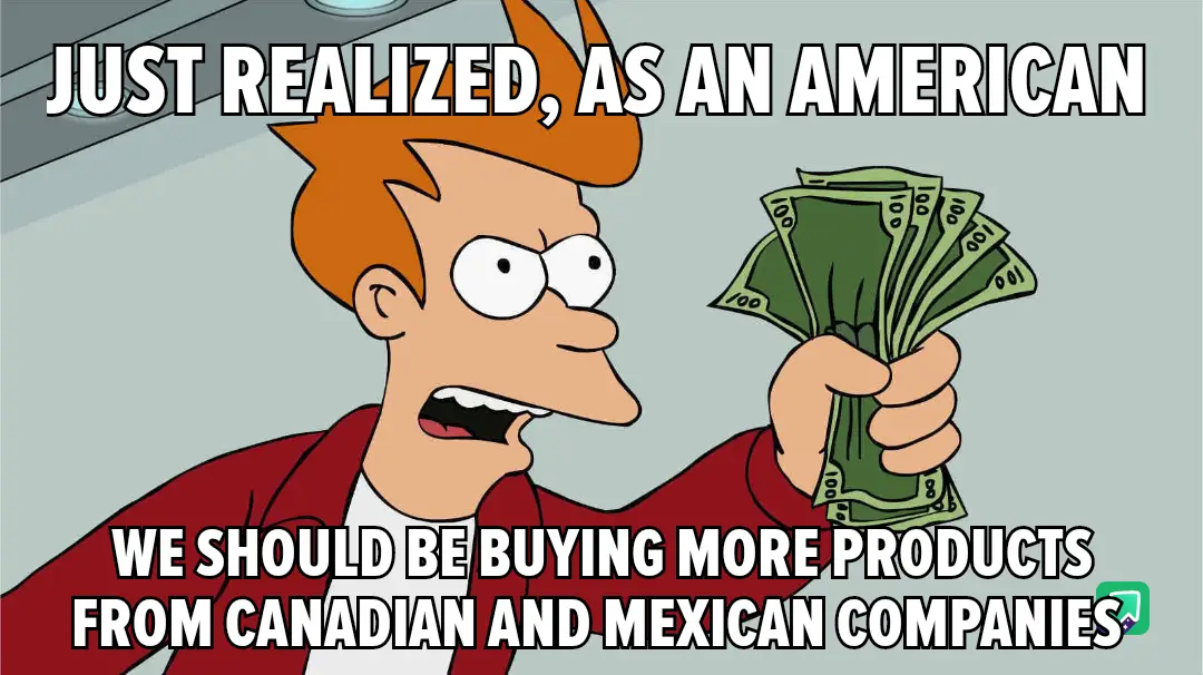A cartoon man with orange hair and a red jacket holds a fan of 100-dollar bills, looking shocked. The text overlaid on the…