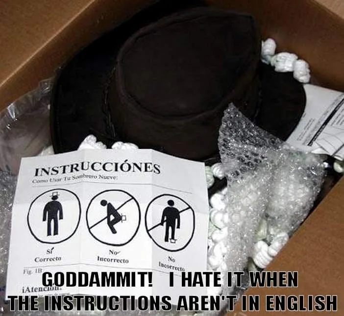 Frustration Levels Rise When Instructions Aren't in English