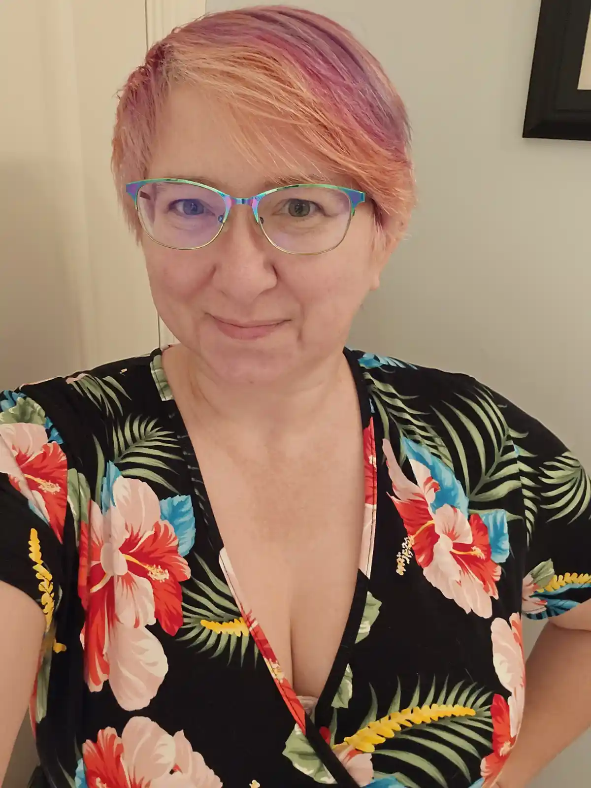 Mandatory Christmas Photo with a Side of Cleavage!