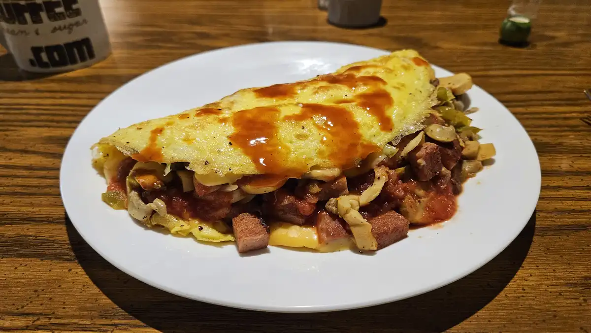 Indulging in a Delicious Sunday Omelet