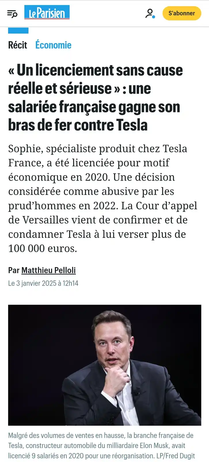 Sophie's Dilemma and a Windfall from Tesla