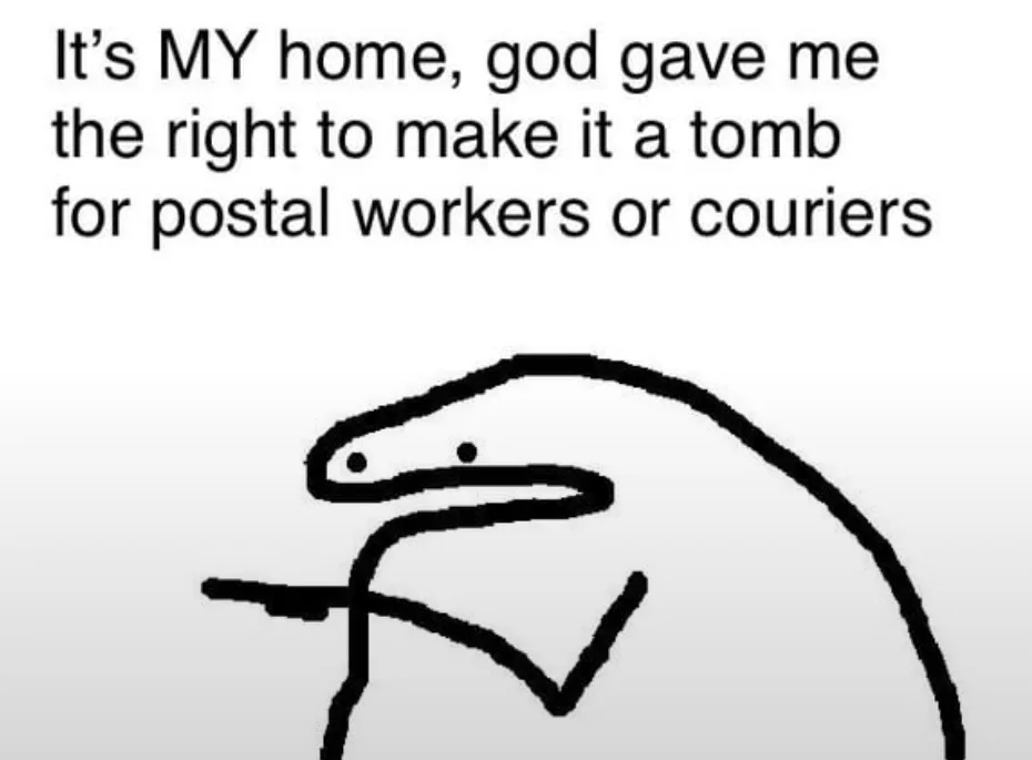 A simple black-and-white stick figure drawing of a person with a curved back and a pointing finger, overlaid with the text…