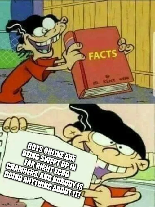 The image is a two-panel meme featuring the cartoon character Arnold from 'Hey Arnold!'. In the top panel, Arnold holds up a…
