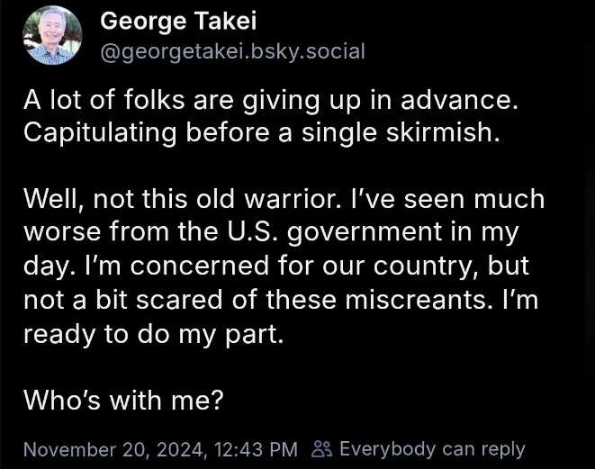 Okay, I'll Give Following George a Shot