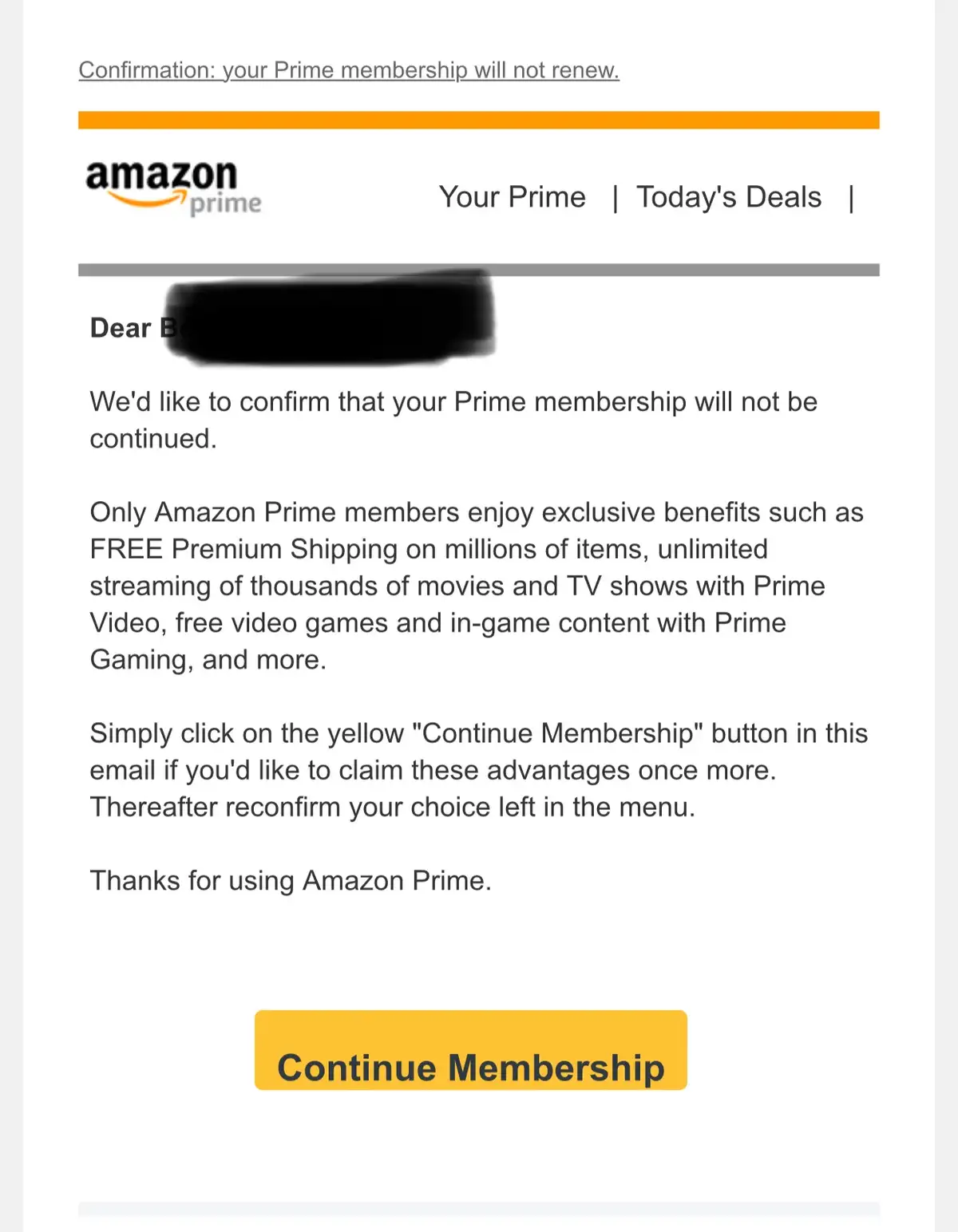 Let Bezos know your thoughts. I'm doing my part!