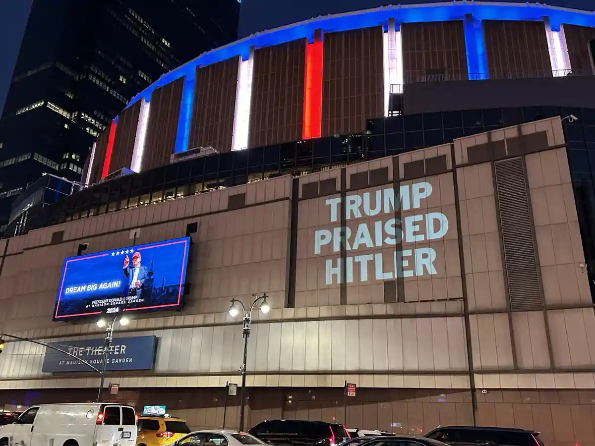 A glimpse outside Madison Square Garden