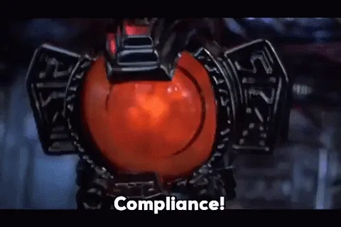 The image displays six identical frames of a glowing orange orb set in a dark, ornate mechanical device, likely from a…