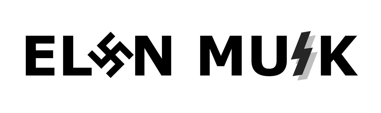 The image displays the text 'ELSN MUSK' in bold black letters against a white background. The letter 'S' in 'ELSN' is…