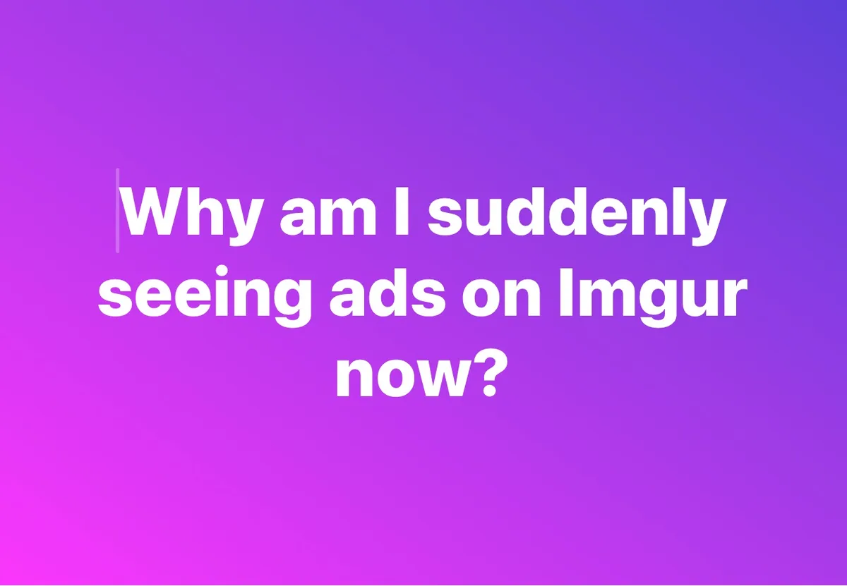 The image features a gradient background transitioning from purple to pink, with white text centered that reads 'Why am I…