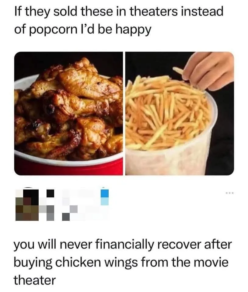 The image displays a side-by-side comparison: on the left, a red bowl filled with golden-brown, saucy chicken wings; on the…