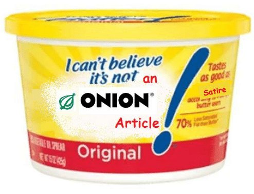A yellow tub of butter spread with a red bottom band, labeled 'Original'. The label features the text 'I can't believe it's…