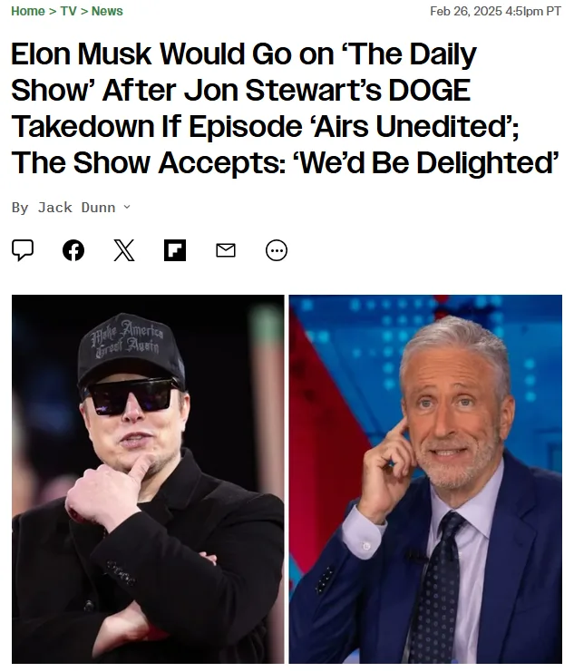 The image displays a split-screen with Elon Musk on the left, wearing a black 'Make America Great Again' cap and sunglasses…