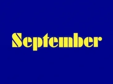 A six-panel meme sequence starts with 'September' on a blue background, then shows a lunar surface with 'MASSIVE NUCLEAR'…