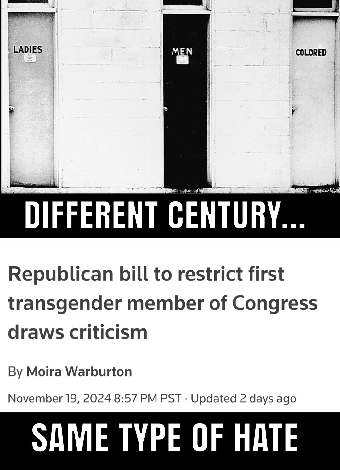 Exploiting hate for political gain is the absolute lowest move