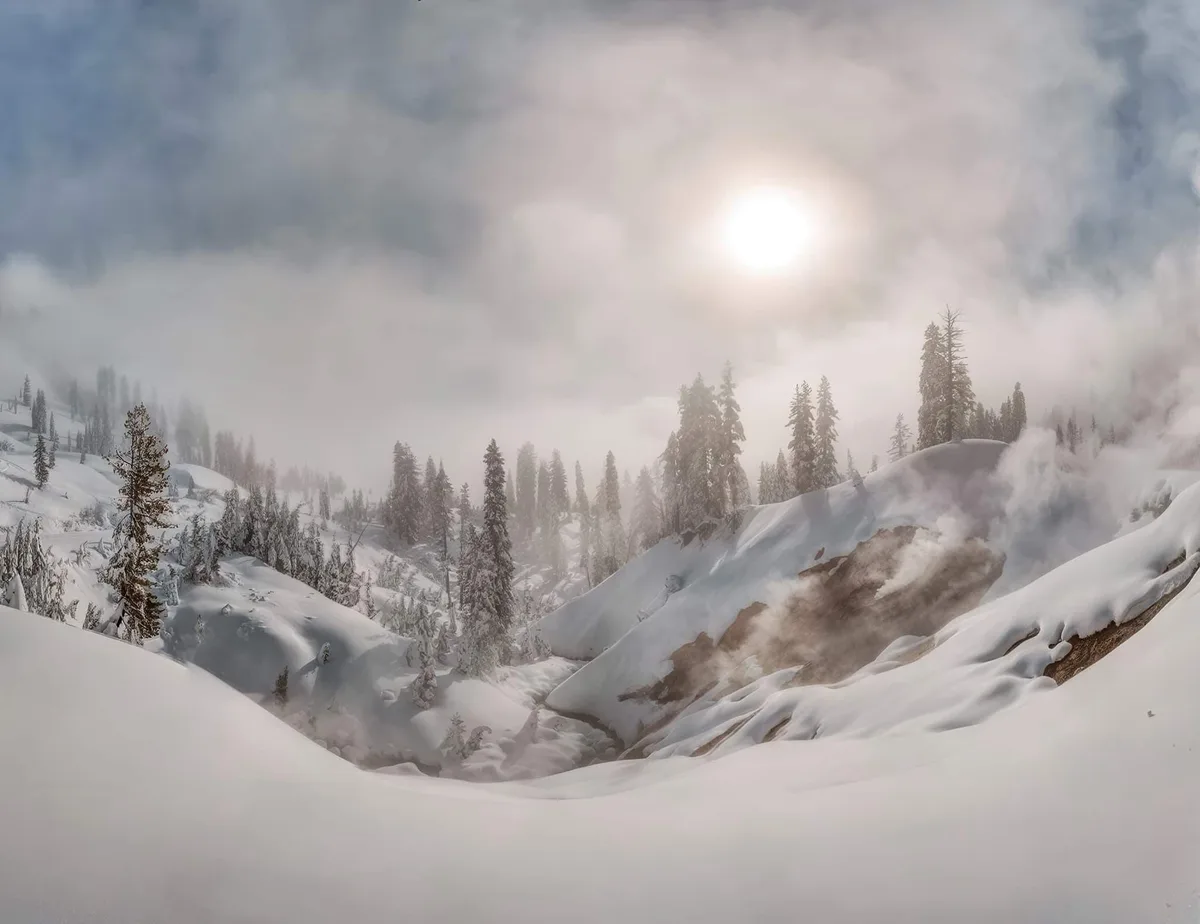 A breathtaking snowscape