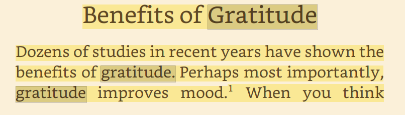 Want to elevate your day? Start by adding a sprinkle of gratitude.