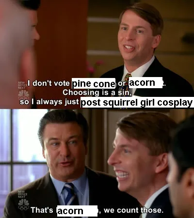 Two men in suits are shown in a split-screen image. The top panel shows a man smiling and speaking, with text overlaid that…