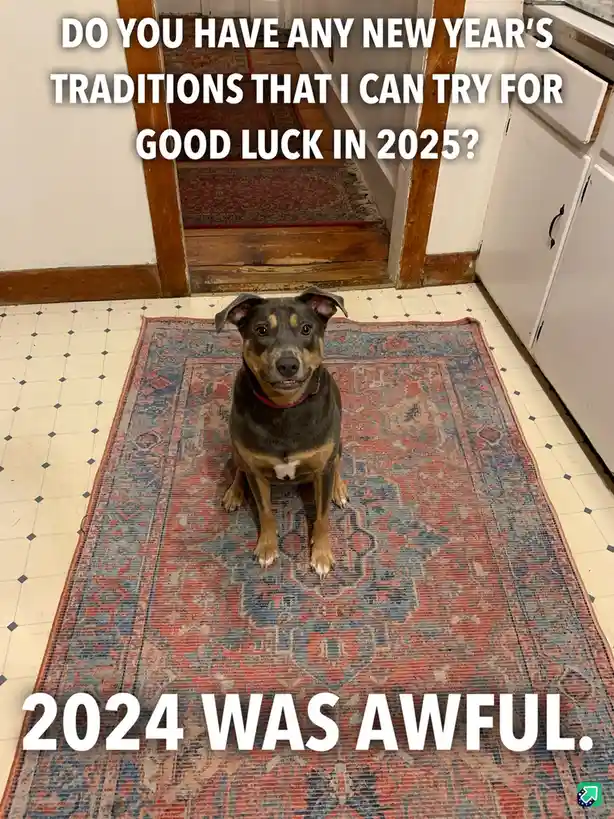 Wishing you all the luck in the world for the new year!