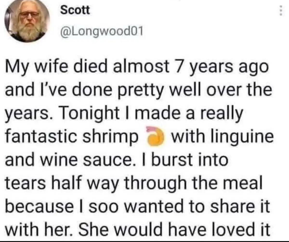 A screenshot of a tweet from user Scott (@Longwood01) featuring a photo of a man with a long white beard and glasses. The…