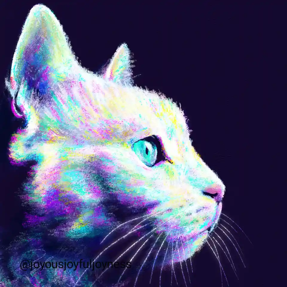 Check Out My Latest Creation: 'Glow' - Kitty Number 22 from My Close Encounters Collection!