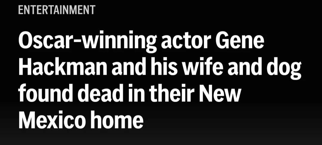 A black background with white text mimicking a news headline. The text reads 'ENTERTAINMENT' at the top, followed by…